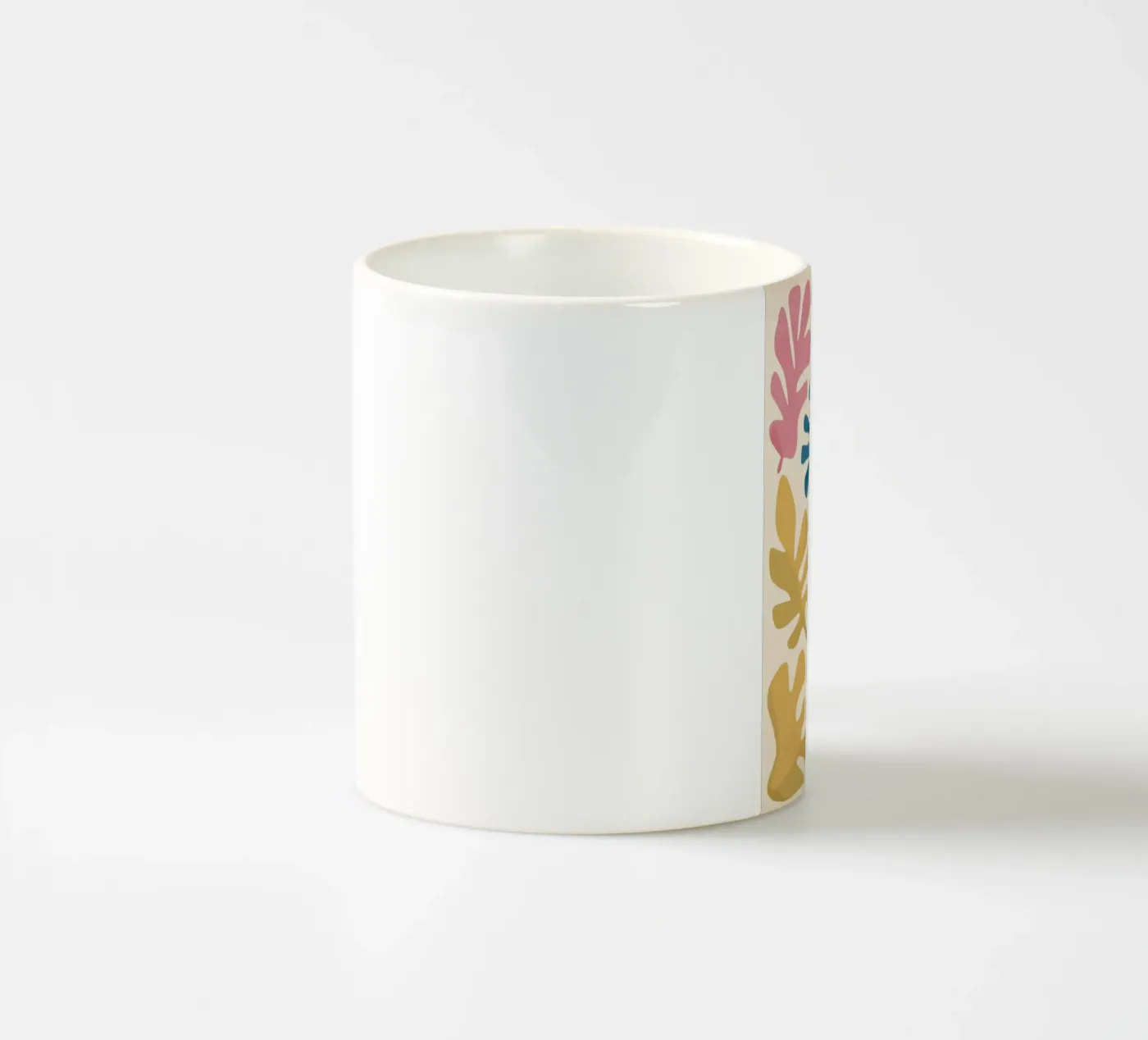 Matisse Leaf Forms ceramic mug by Snow Mist