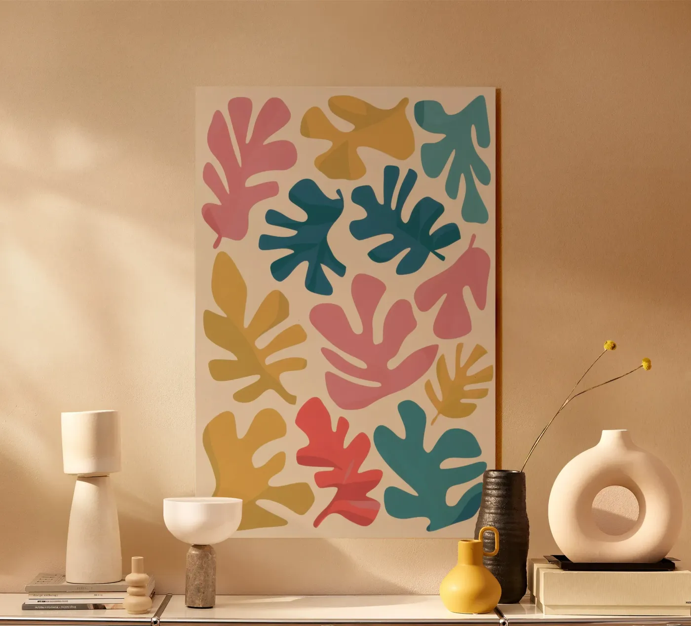 Matisse-Blatt-Formen Acryl-Glas von Snow Mist