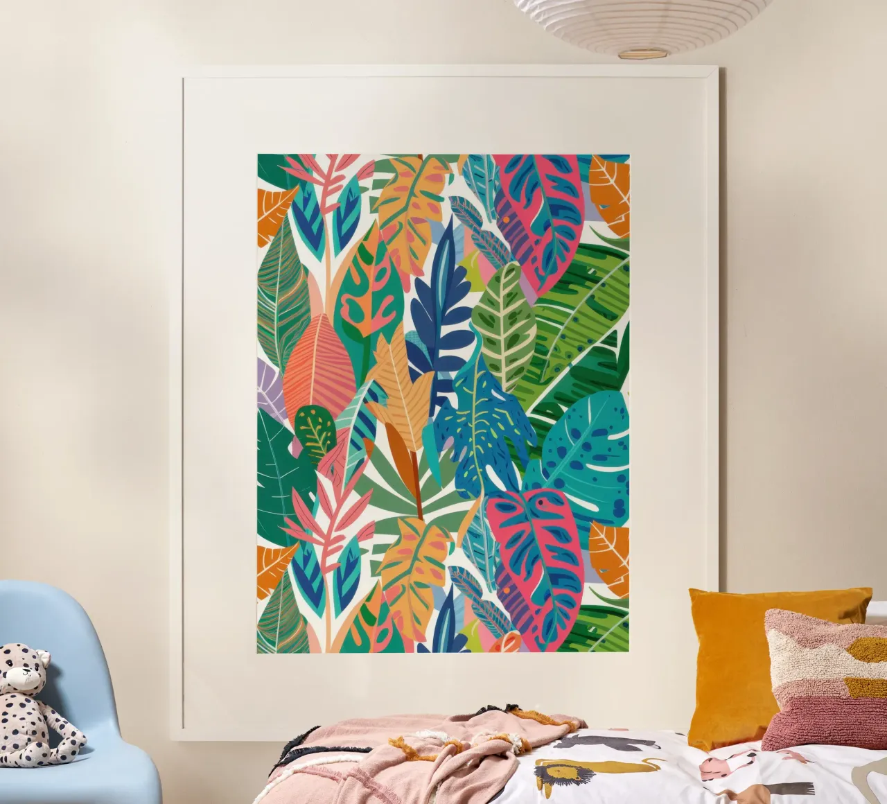 Tangerine Leaf Weave Poster von Snow Mist