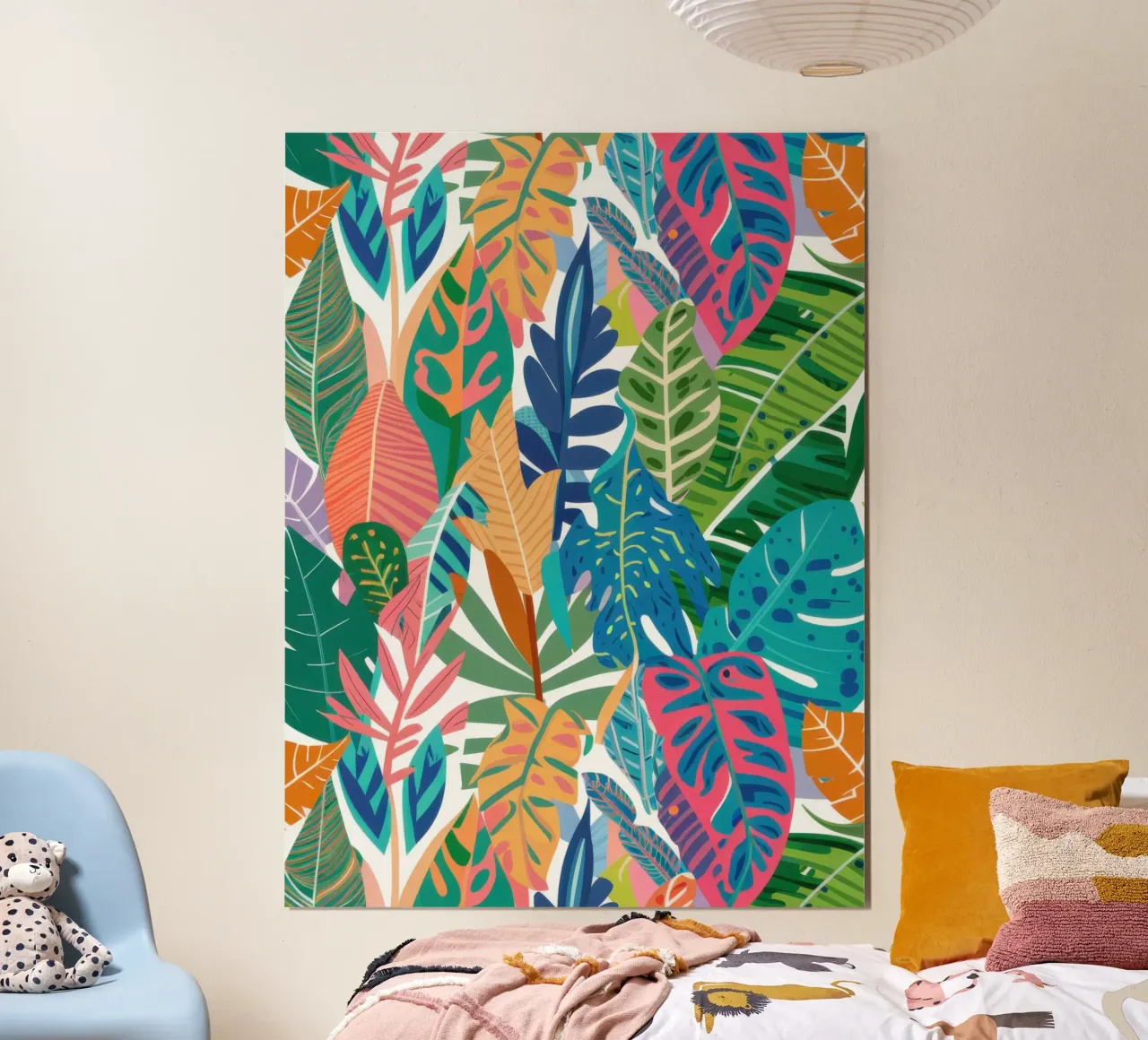Tangerine Leaf Weave Poster von Snow Mist