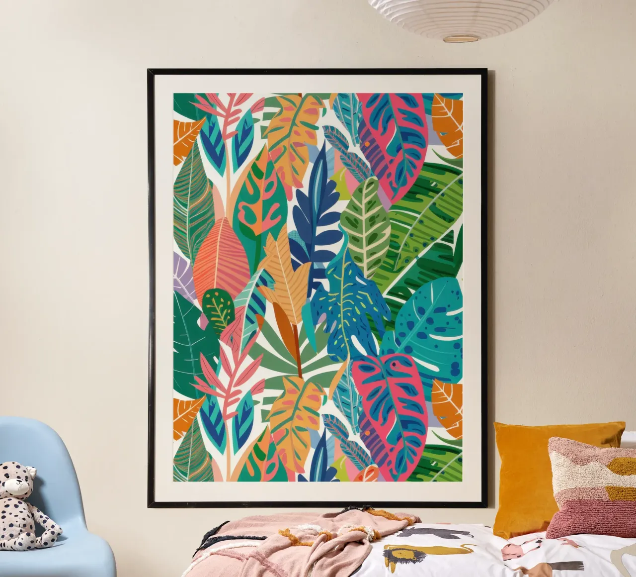 Tangerine Leaf Weave Poster von Snow Mist