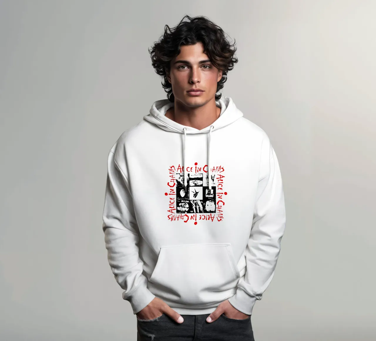 Alice In Chain Band Rock felpa con cappuccio da https://www.juniqe.com/uk/shop/Henndraws