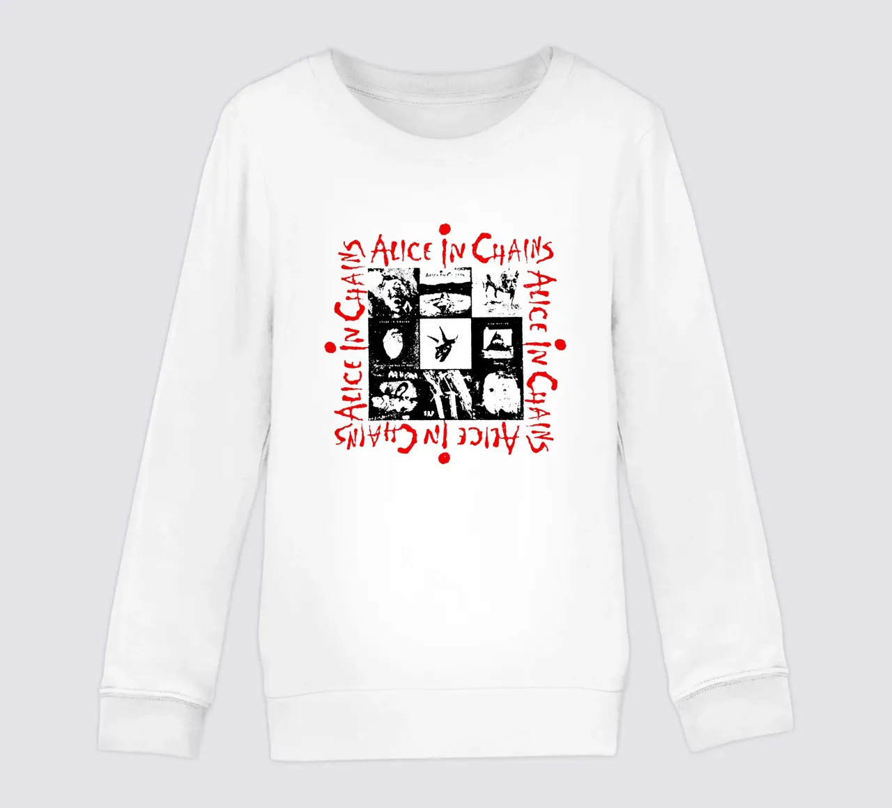 Alice In Chain Band Rock felpa bambino da https://www.juniqe.com/uk/shop/Henndraws