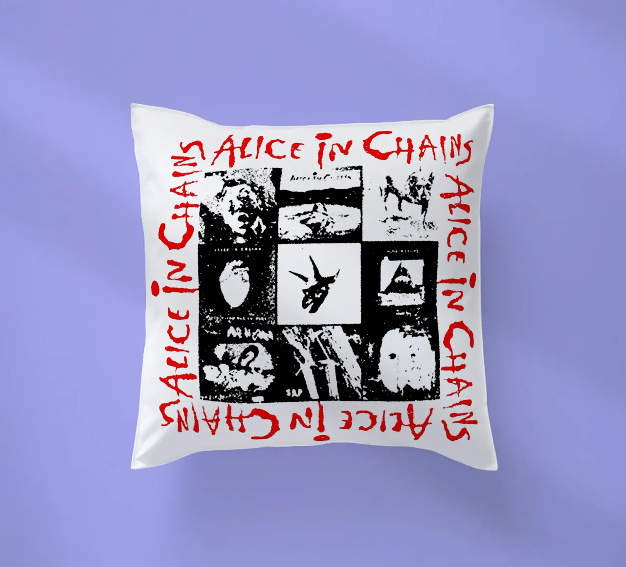 Alice In Chain Band Rock cuscino da https://www.juniqe.com/uk/shop/Henndraws