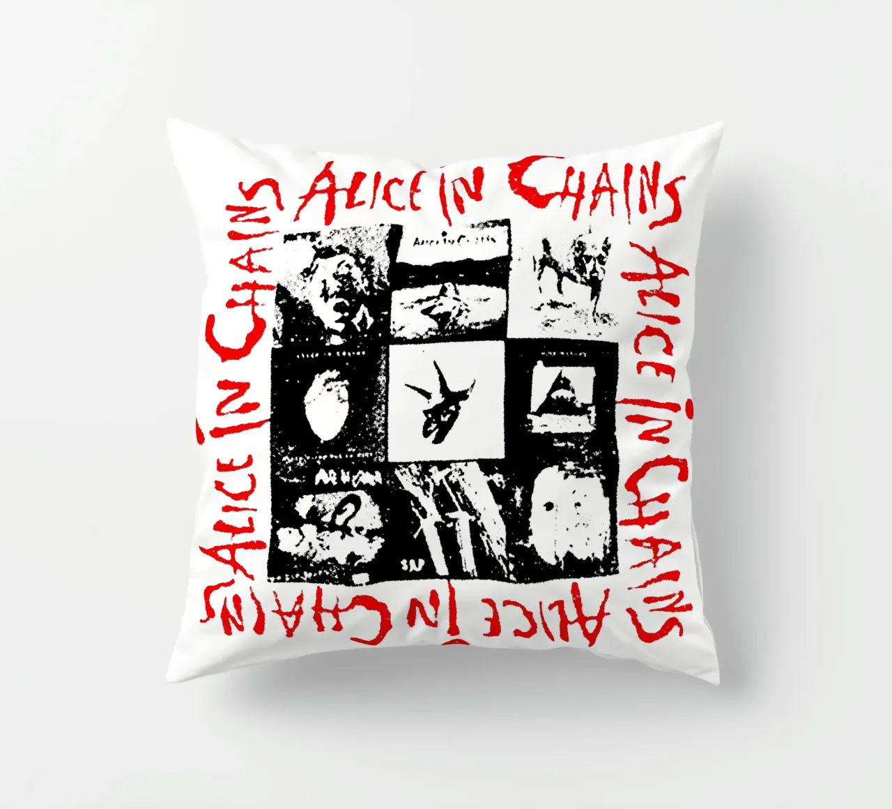 Alice In Chain Band Rock cuscino da https://www.juniqe.com/uk/shop/Henndraws
