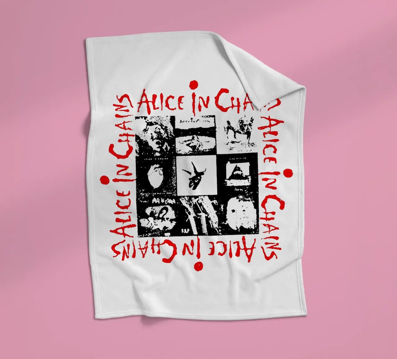 Alice In Chain Band Rock coperta in pile da https://www.juniqe.com/uk/shop/Henndraws