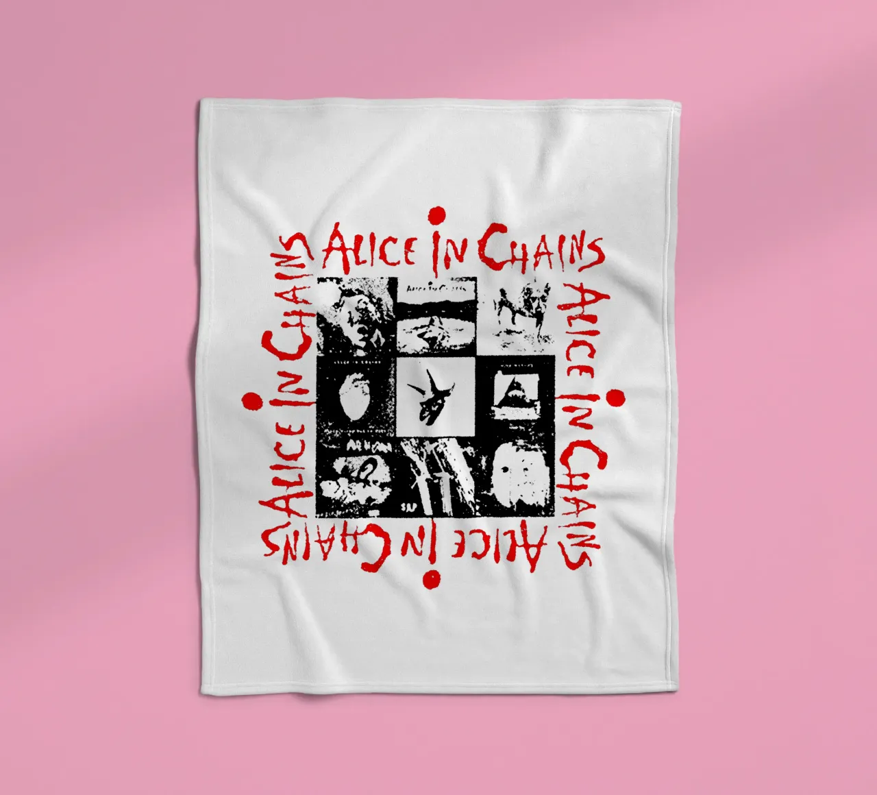 Alice In Chain Band Rock coperta in pile da https://www.juniqe.com/uk/shop/Henndraws