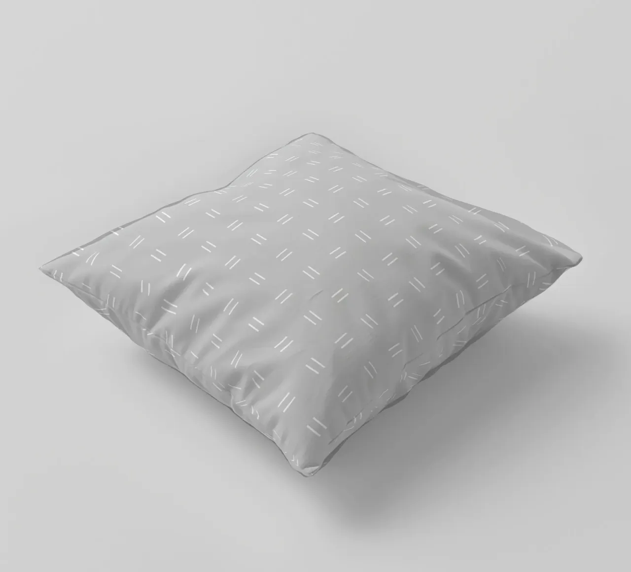 Minimal Classic Scandi a doppie linee, bianco su grigio chiaro cuscino da Beauty in Simplicity