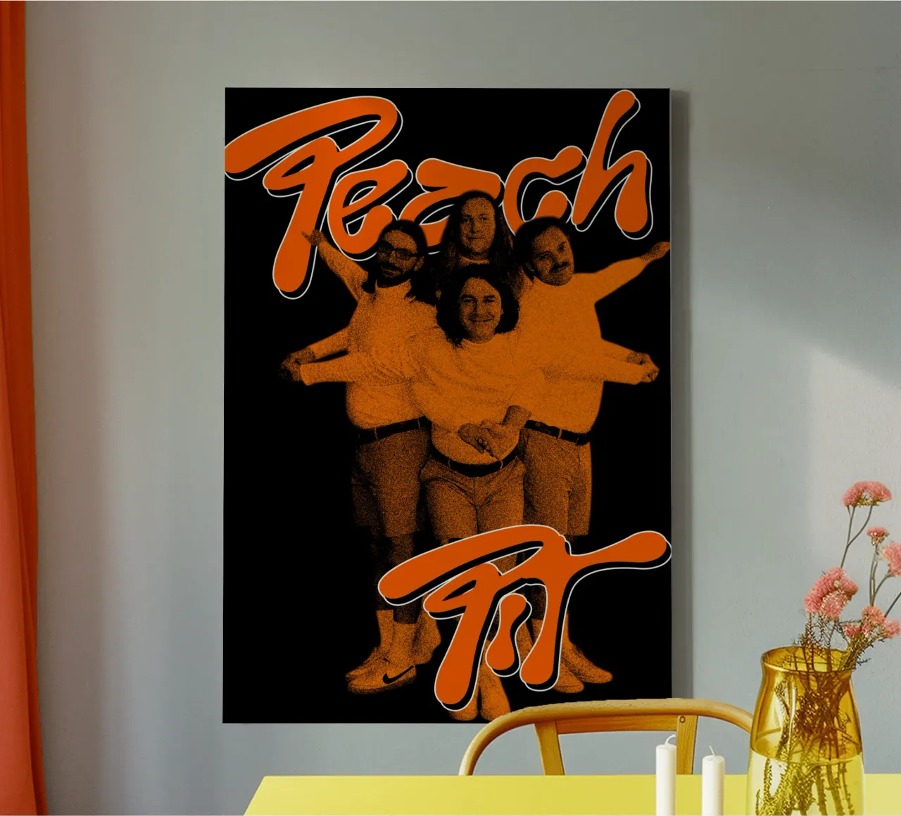 The Orange Indie Pop Classic T-Shirt canvas with Floater frame by mannys_artt
