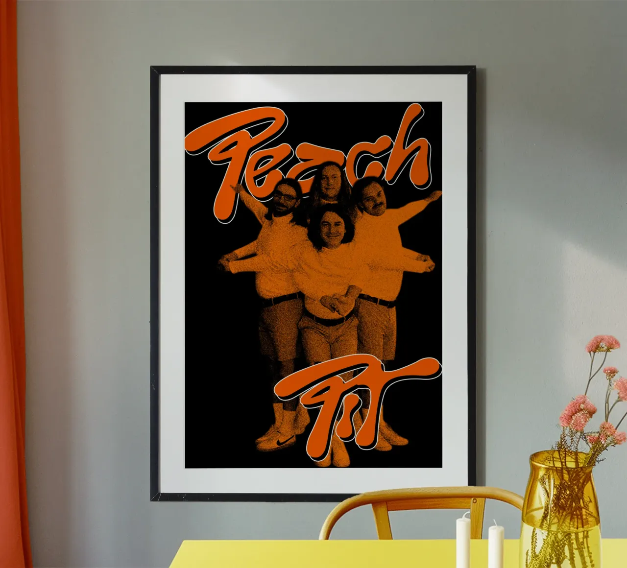Maglietta classica The Orange Indie Pop poster da mannys_artt