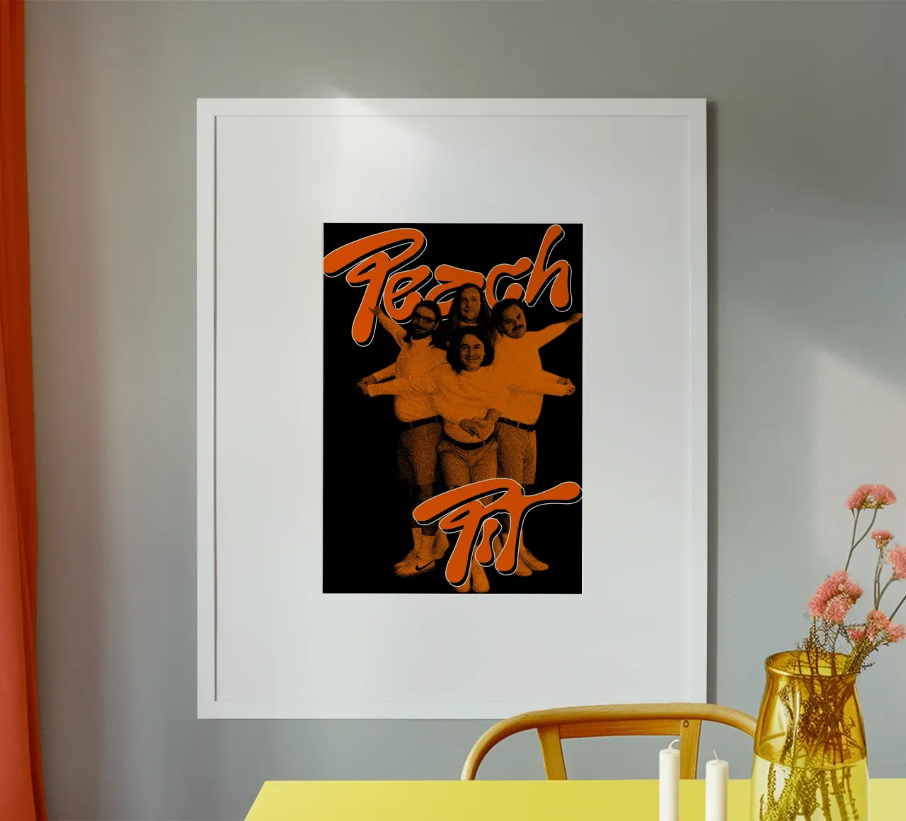 Maglietta classica The Orange Indie Pop poster da mannys_artt