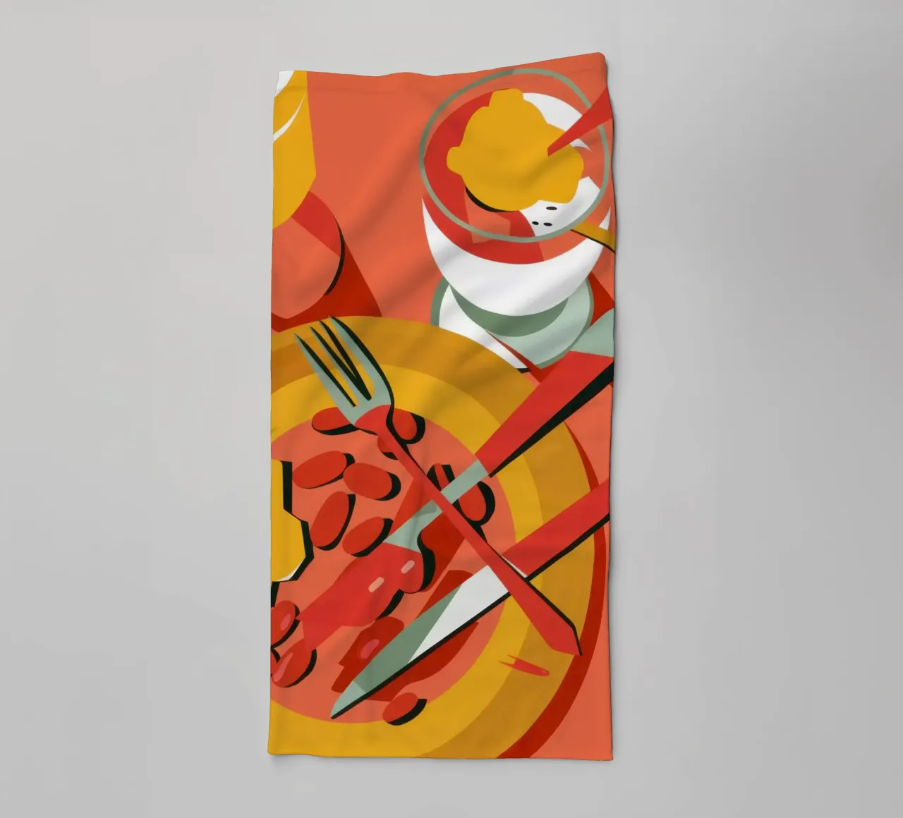 Skewers and Chopsticks towel by Snow Mist