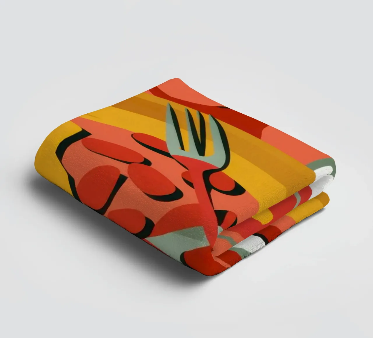 Skewers and Chopsticks towel by Snow Mist