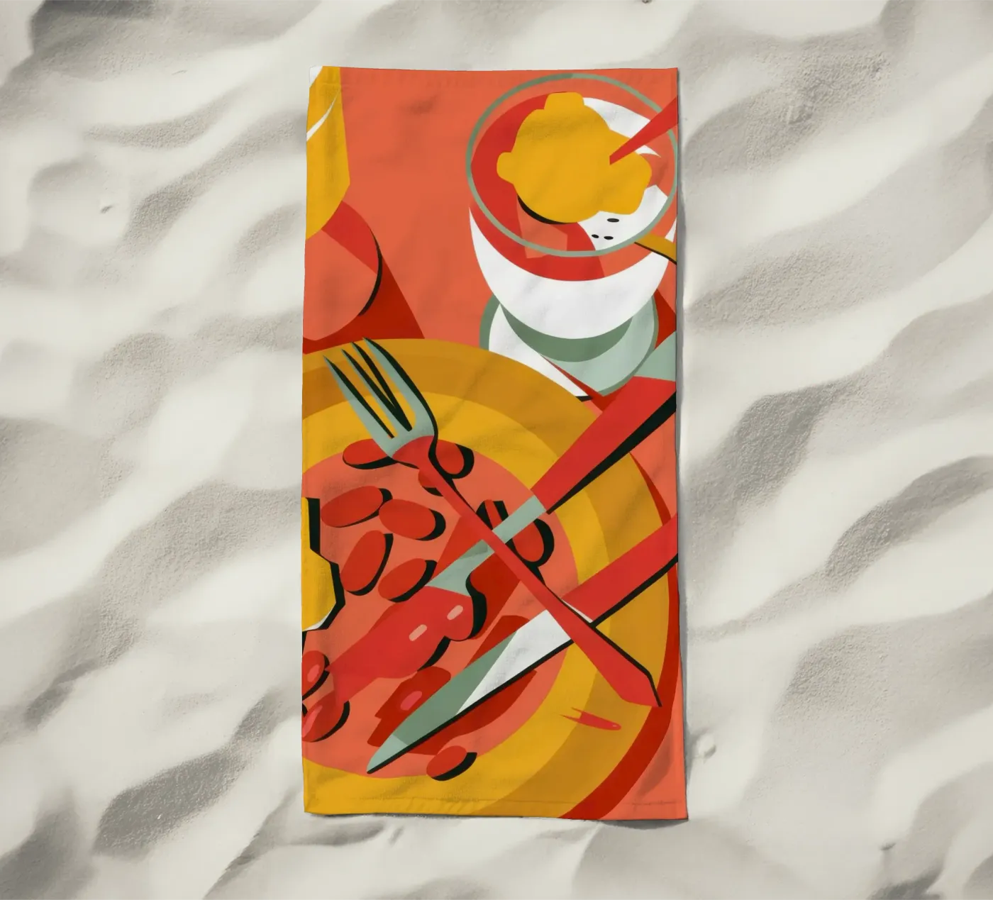 Spiedini e bacchette telo mare da Snow Mist