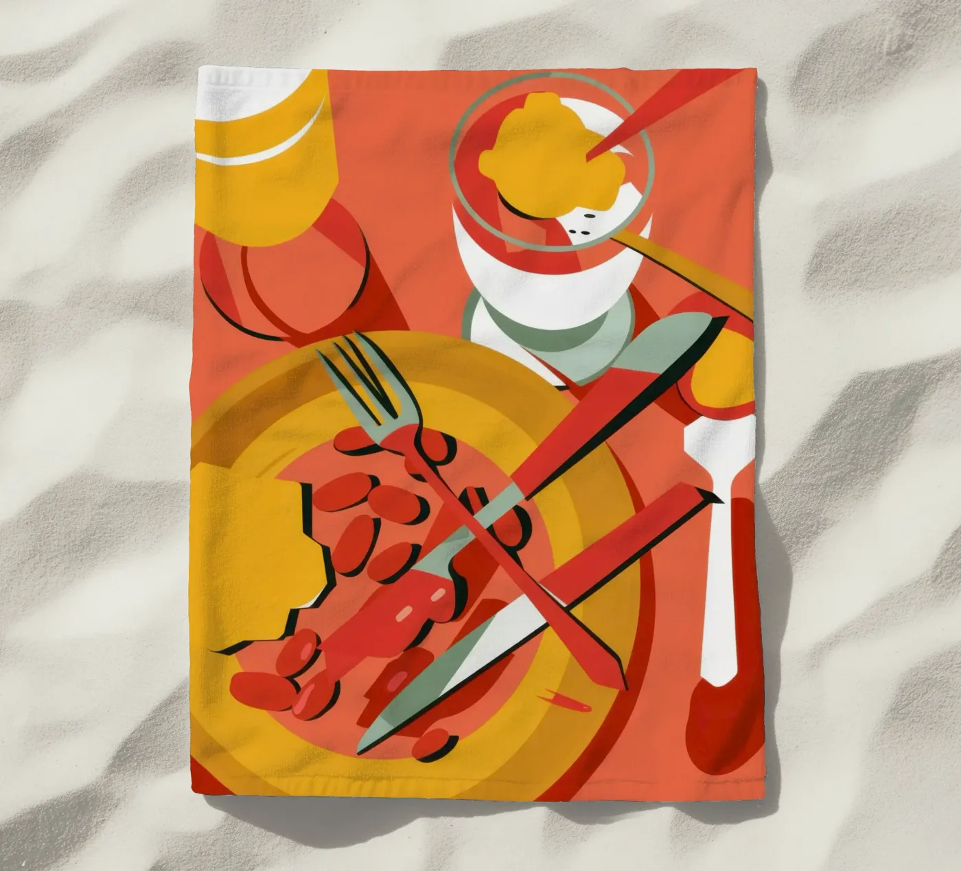 Spiedini e bacchette telo mare da Snow Mist