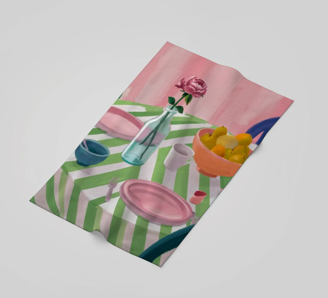 Zigzag Table Rose telo mare da Snow Mist