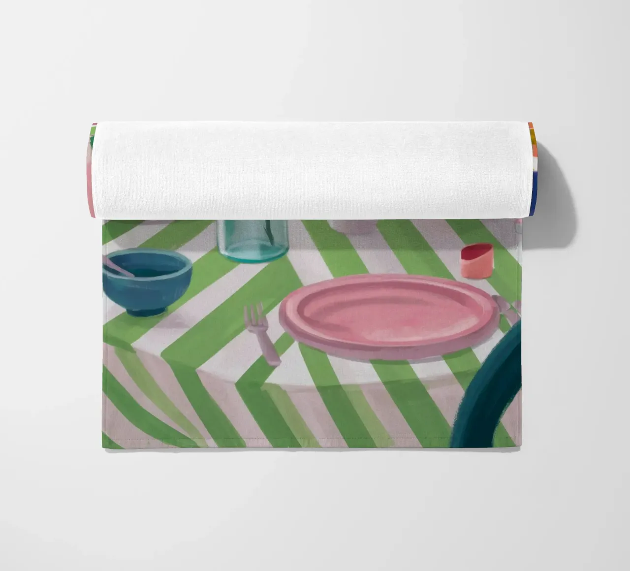 Zigzag Table Rose telo mare da Snow Mist