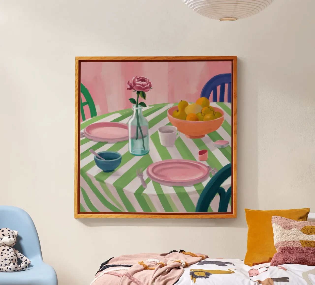 Zigzag Table Rose plexiglass da Snow Mist