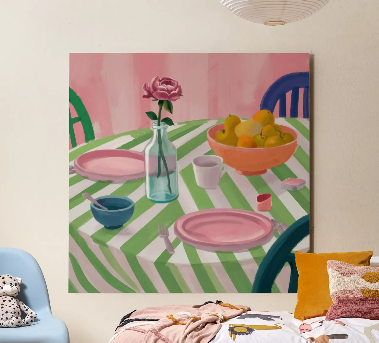 Zigzag Table Rose forex plate by Snow Mist