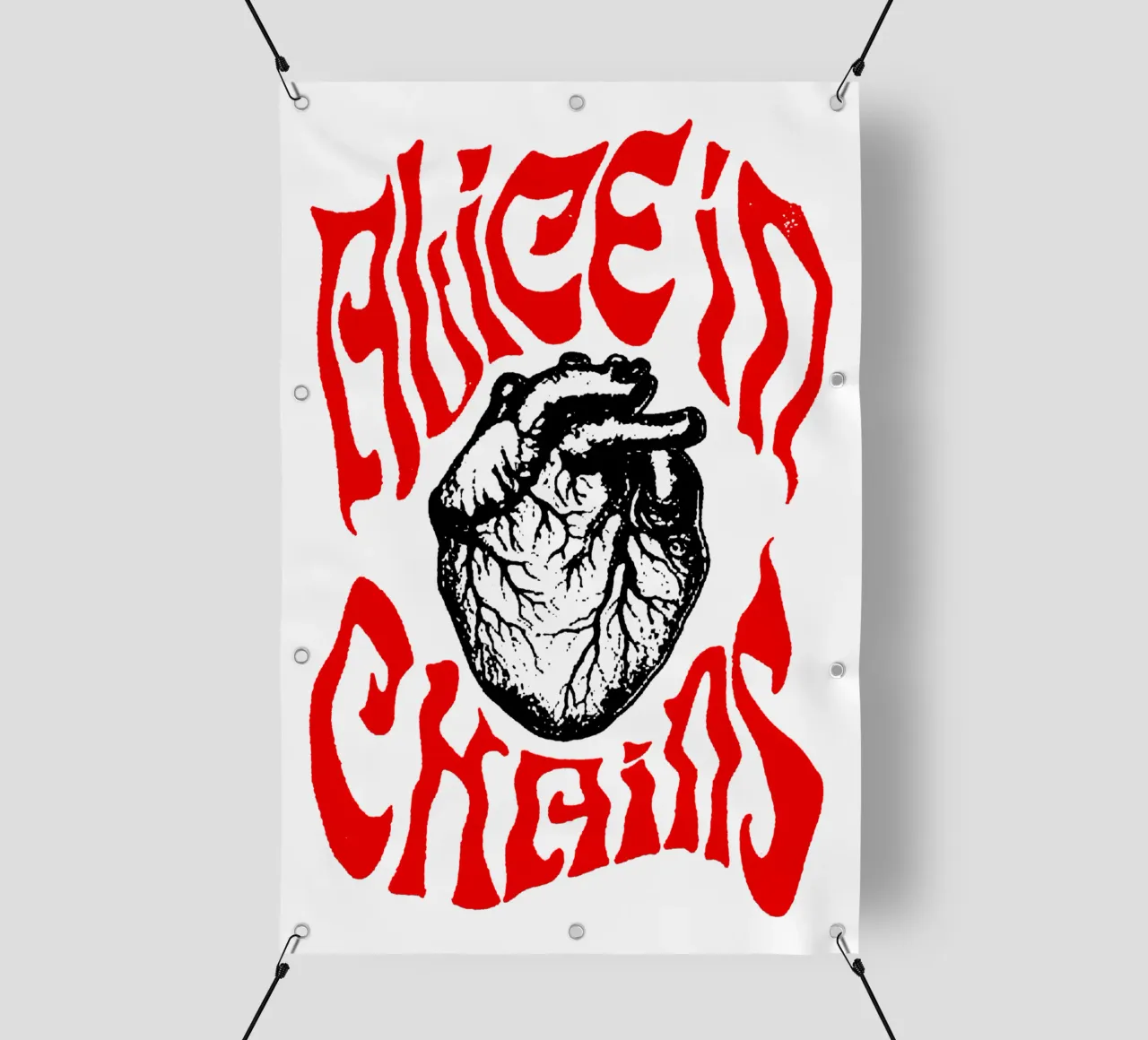 Cuore Stile Alice in Catena telo in pvc da https://www.juniqe.com/uk/shop/Henndraws