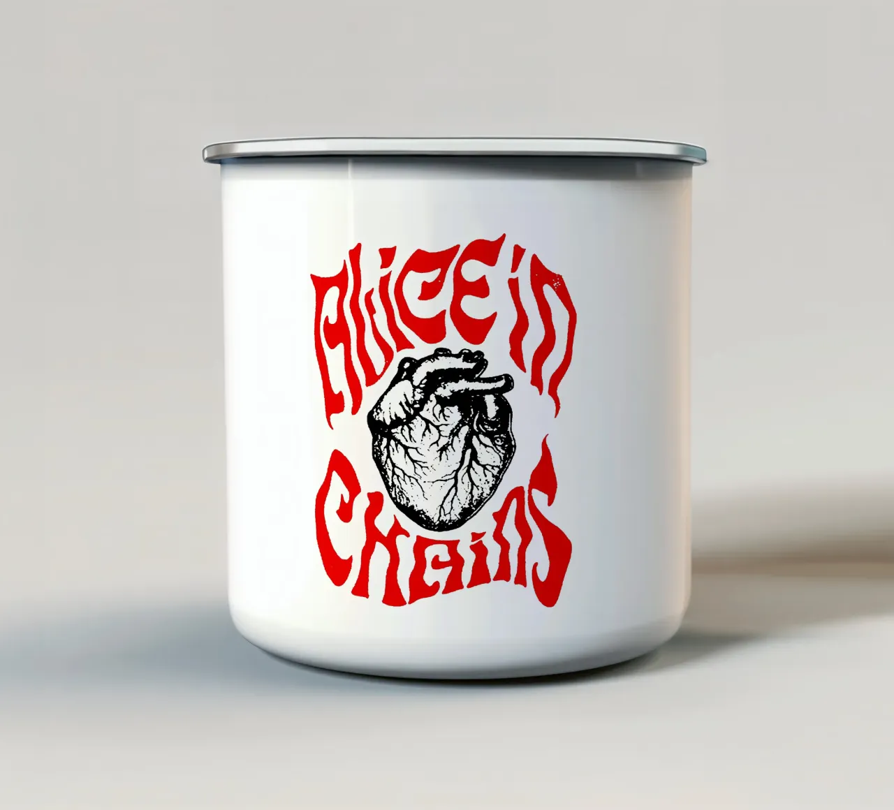 Cuore Stile Alice in Catena tazza in smalto da https://www.juniqe.com/uk/shop/Henndraws