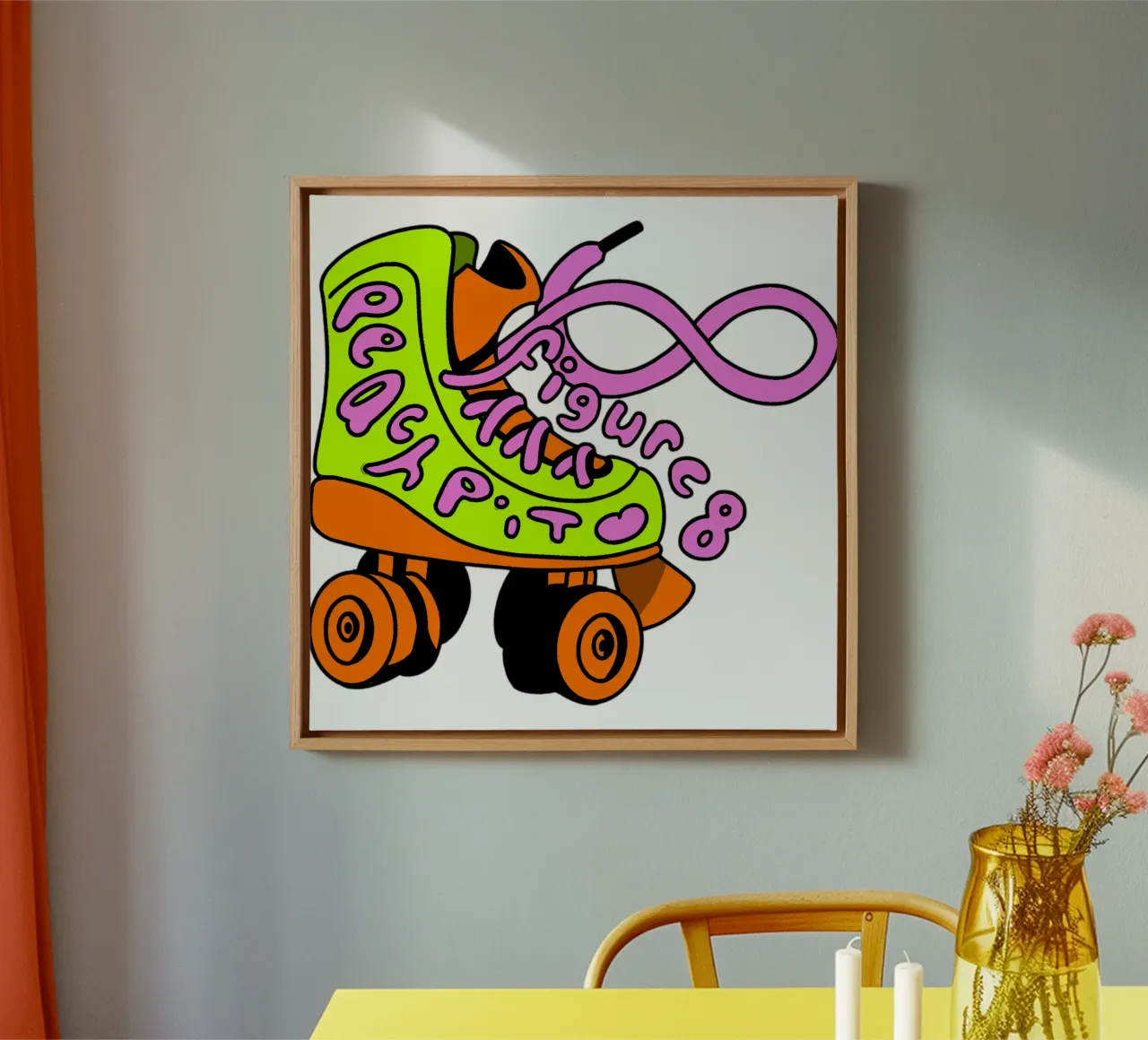 Maglietta Figure 8 Classic tela con Cornice a cassetta da mannys_artt