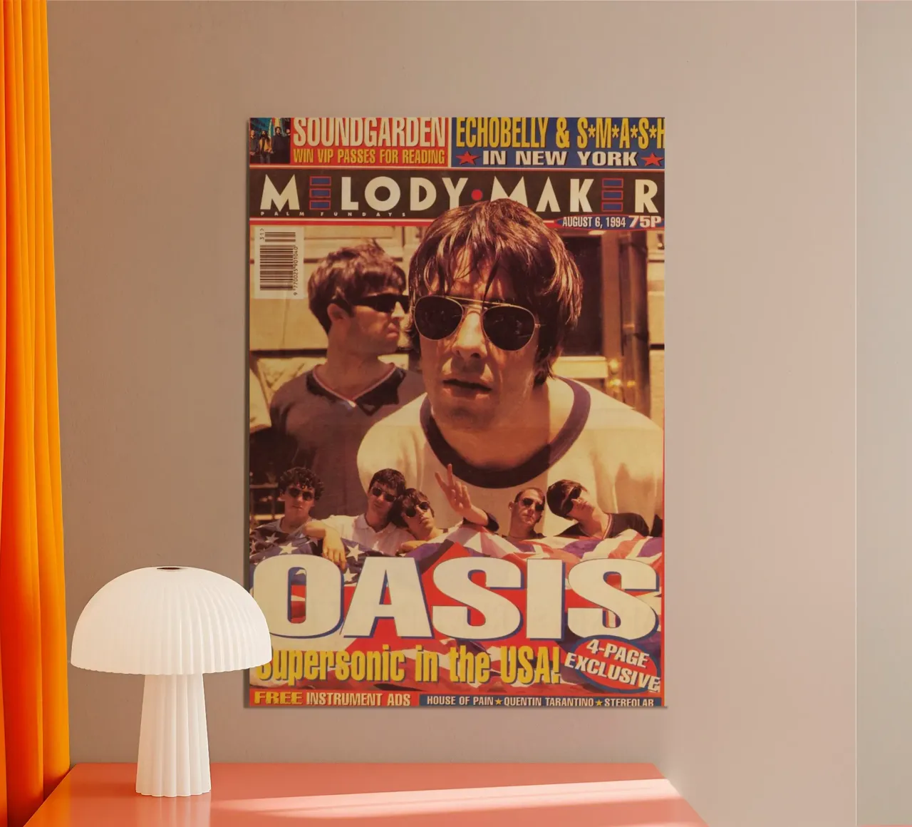 Rivista Oasis poster con telaio in plastica da Lembayung art