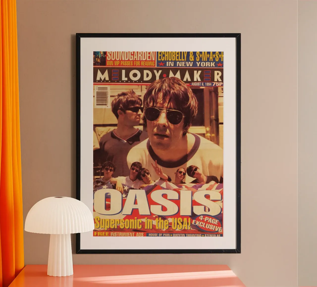 Rivista Oasis poster con telaio in plastica da Lembayung art