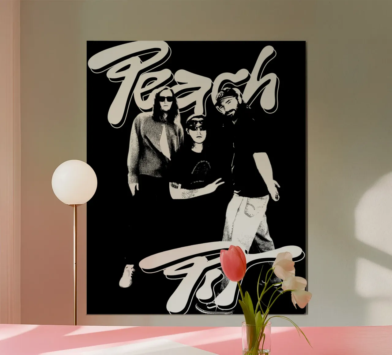 Maglietta classica Peach Pitt in stile grunge poster da mannys_artt