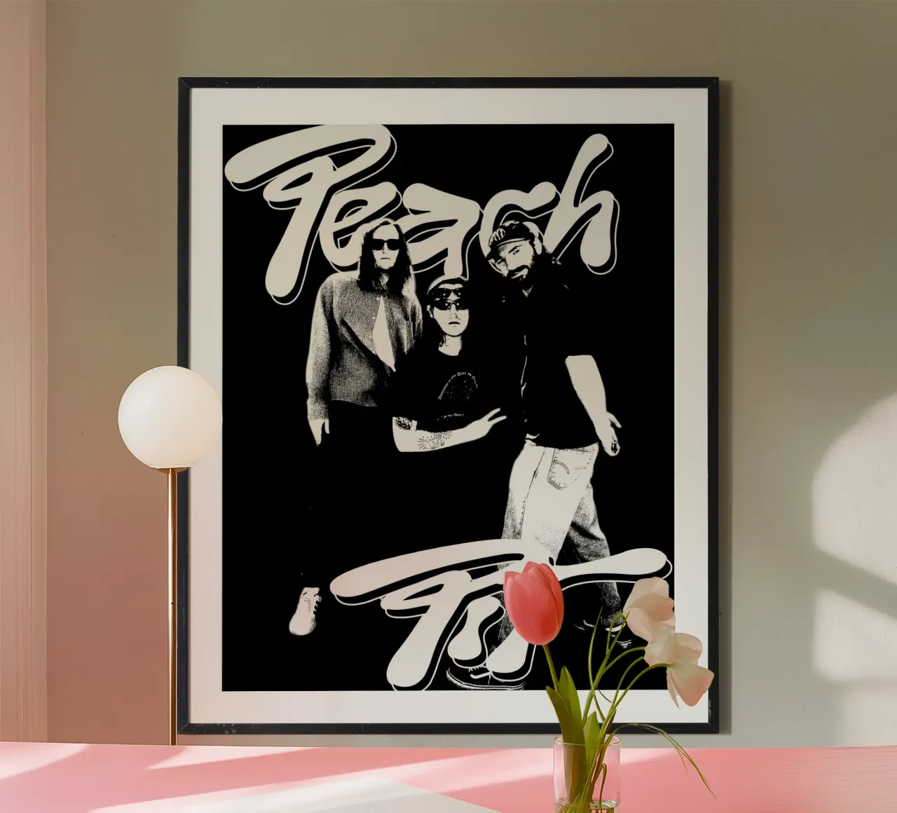 Maglietta classica Peach Pitt in stile grunge poster da mannys_artt