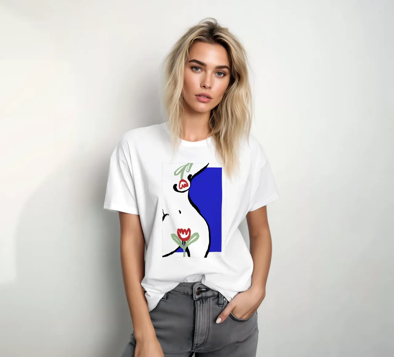 Act With Tulips t-shirt da treechild