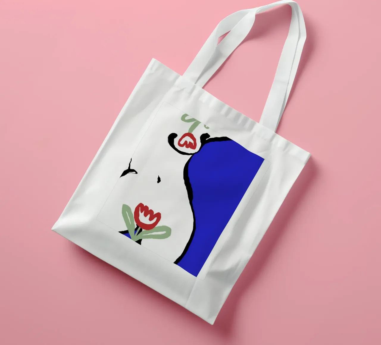 Act With Tulips borsa in juta da treechild