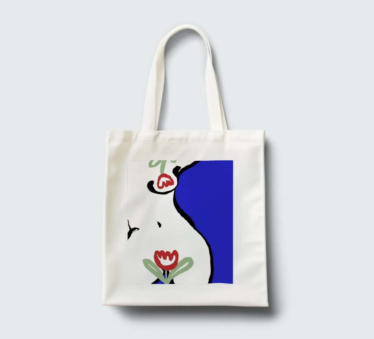 Act With Tulips borsa in juta da treechild