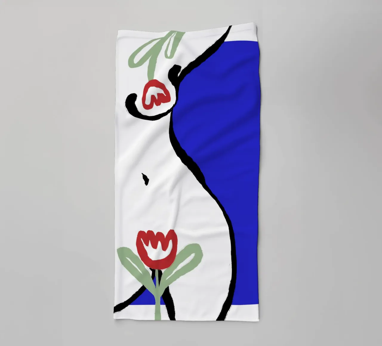 Act With Tulips asciugamano da bagno da treechild