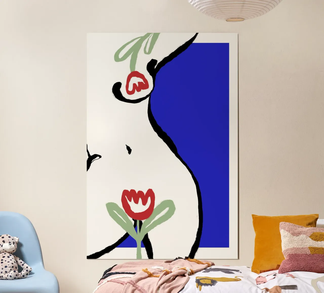 Act With Tulips carta hahnemühle da treechild