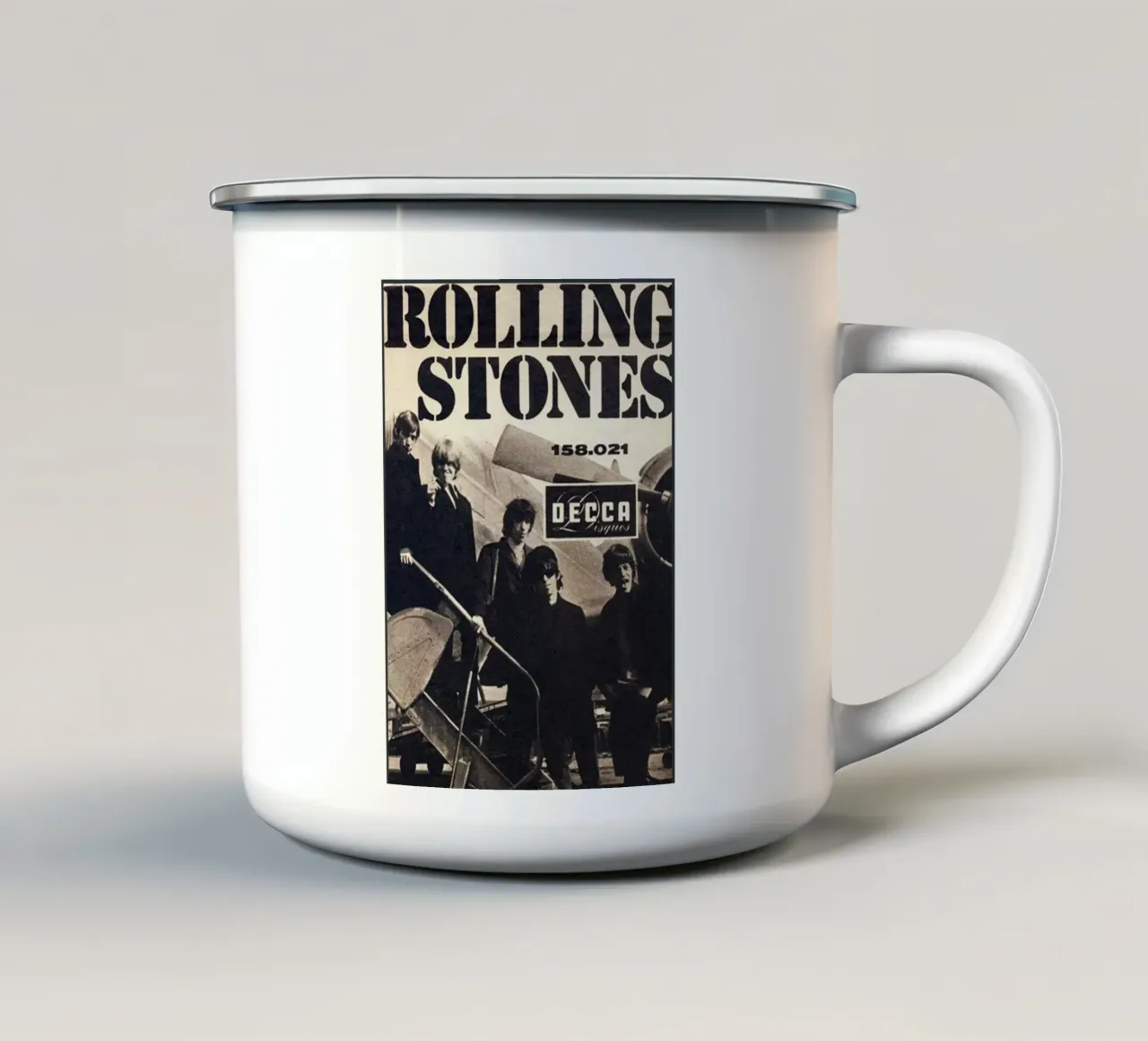 Rolling Stones vintage tazza in smalto da Lembayung art