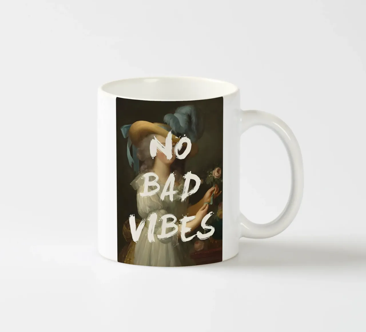 'No Bad Vibes' tazza in ceramica da Type & Tape
