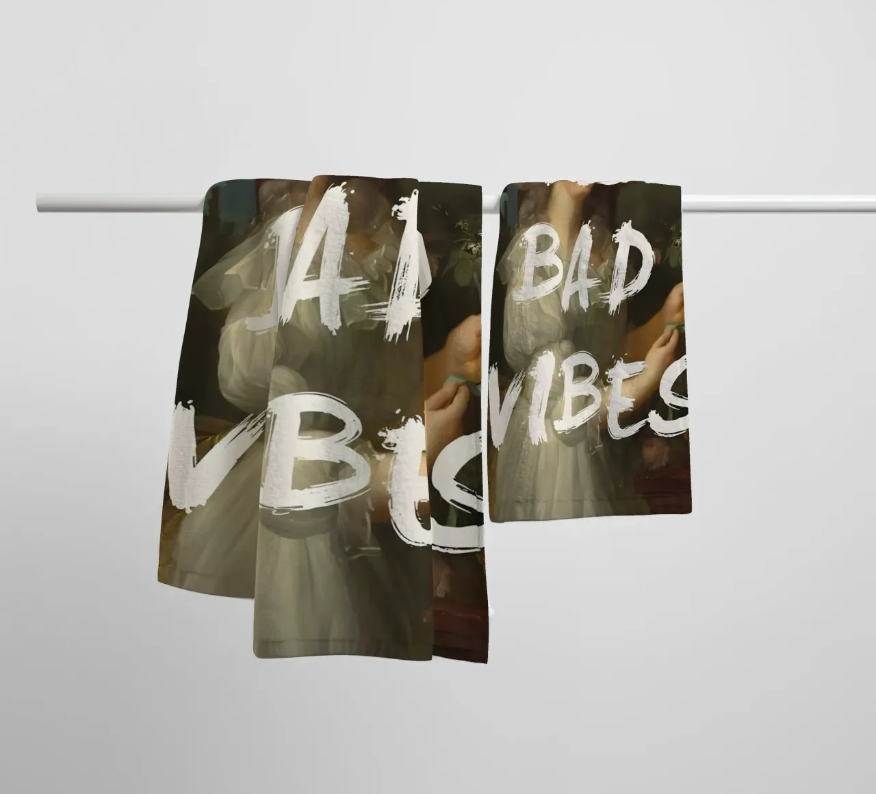 'No Bad Vibes' asciugamano da bagno da Type & Tape