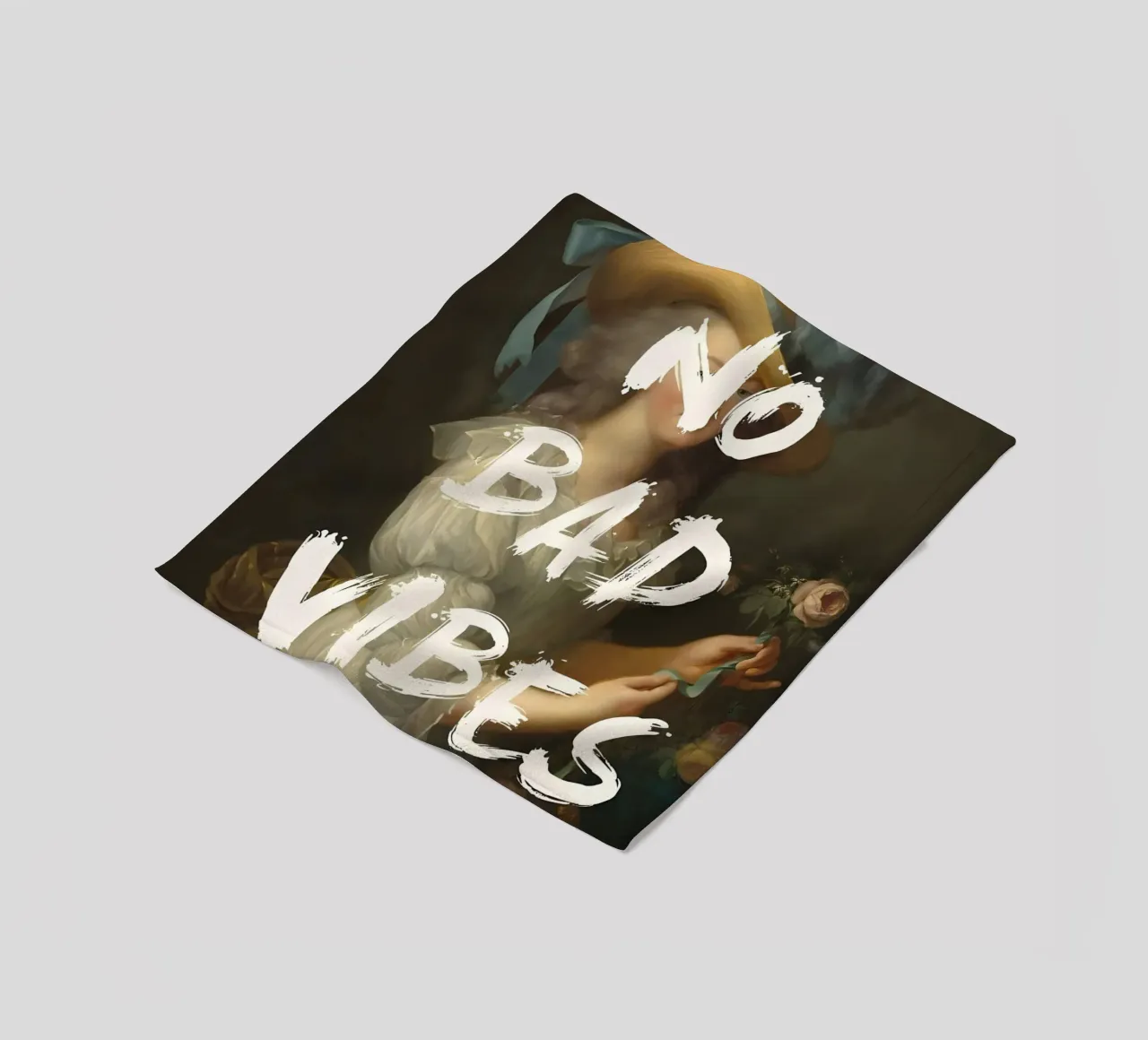 'No Bad Vibes' coperta in pile da Type & Tape