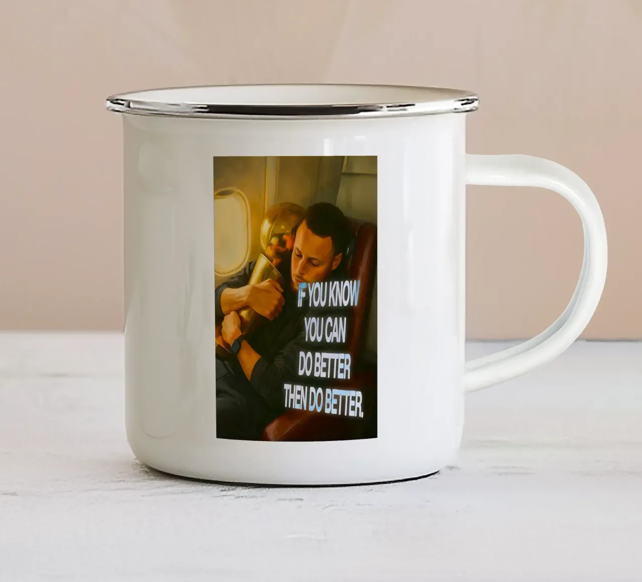 you know you can do better tazza in smalto da Type & Tape