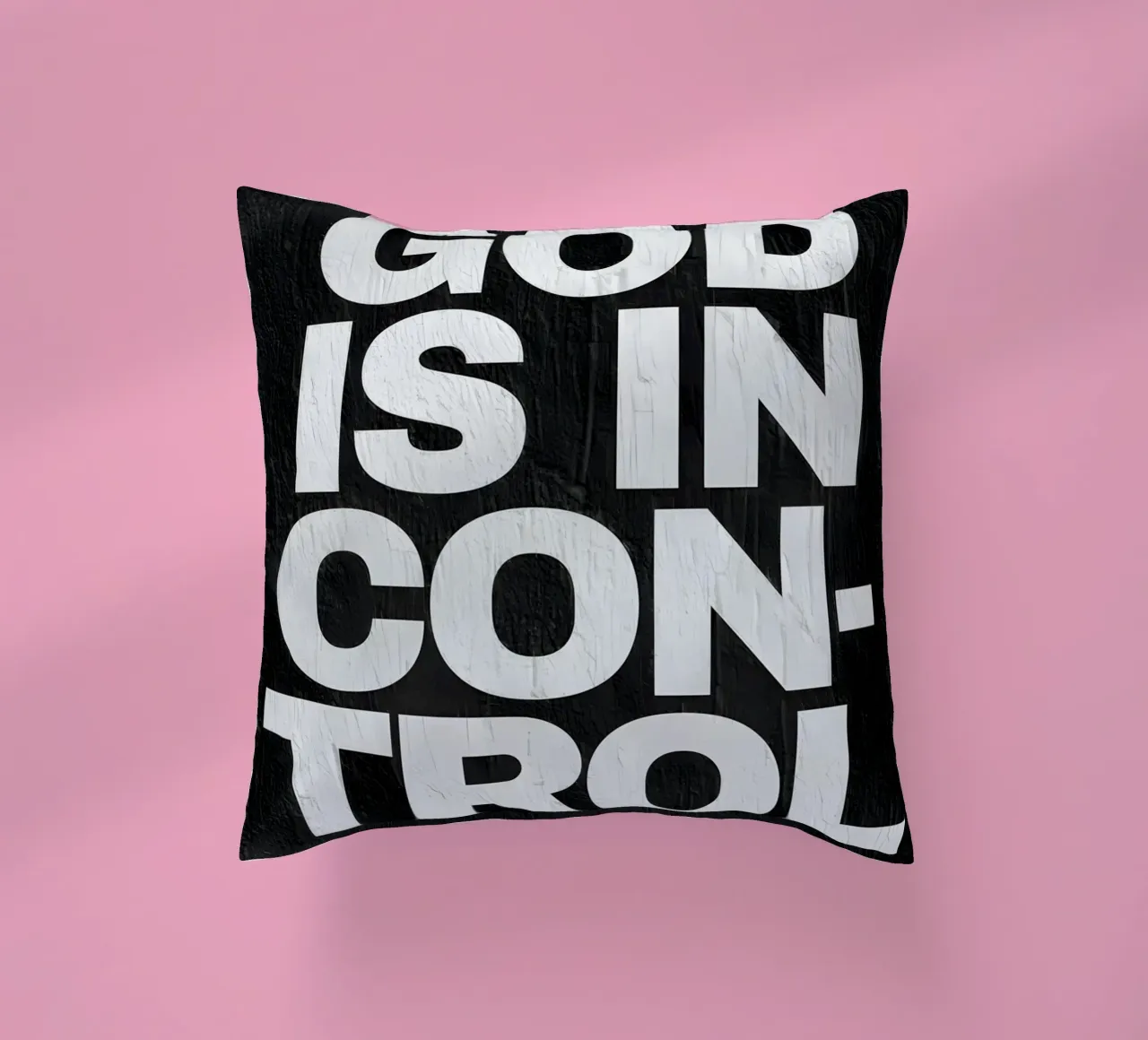 'God is in control cuscino da Type & Tape