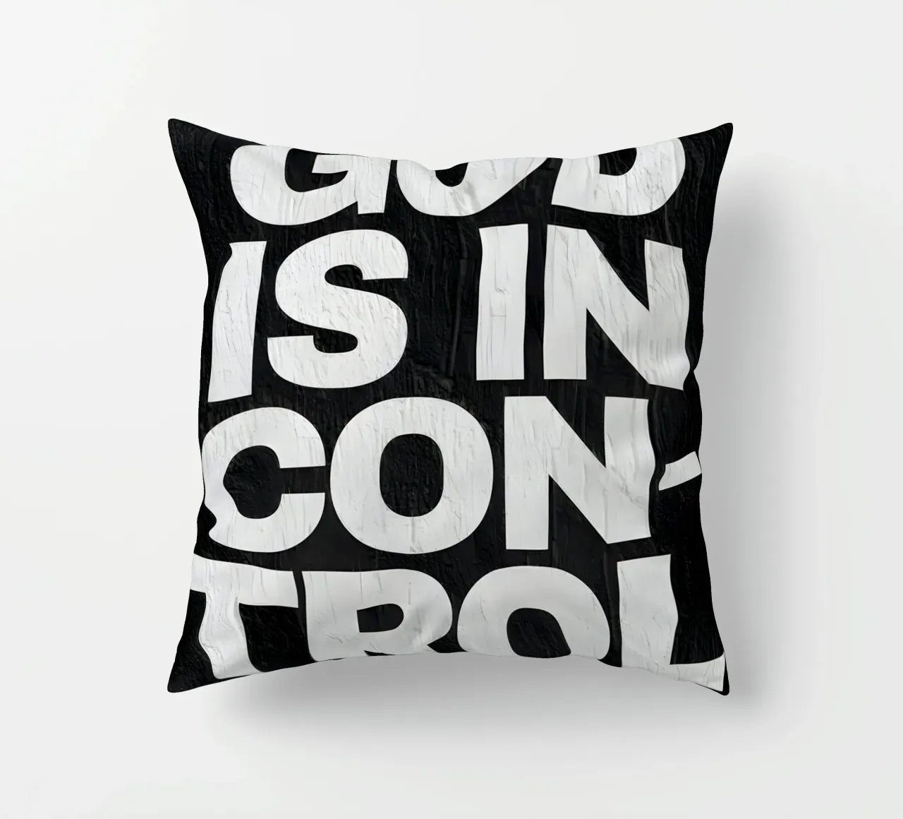 'God is in control cuscino da Type & Tape