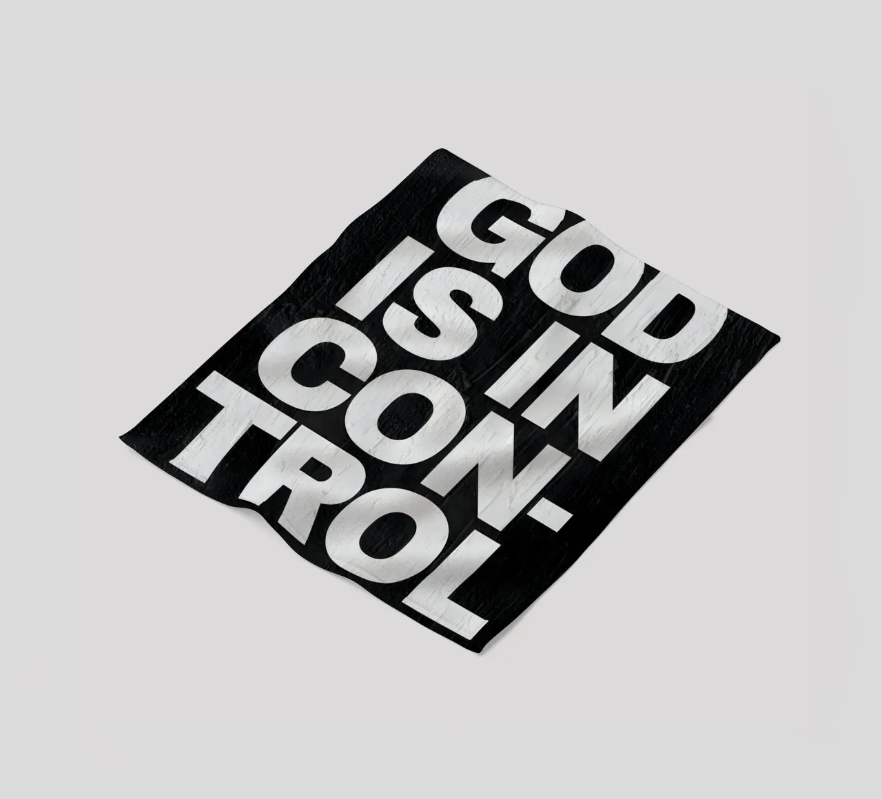 'God is in control coperta in pile da Type & Tape
