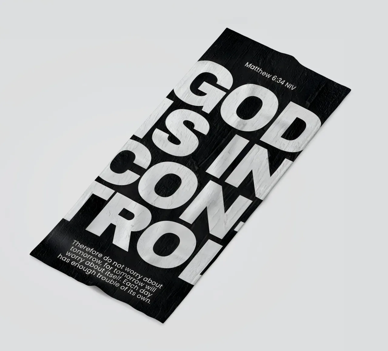 'God is in control telo mare da Type & Tape