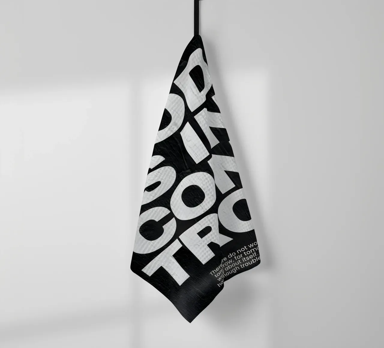 'God is in control canovaccio da cucina da Type & Tape