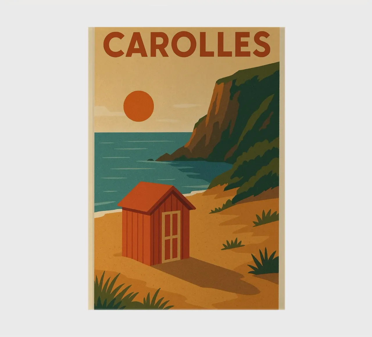 Carolles, the hidden gem of La Manche notebook by JETLAG | affiches voyage