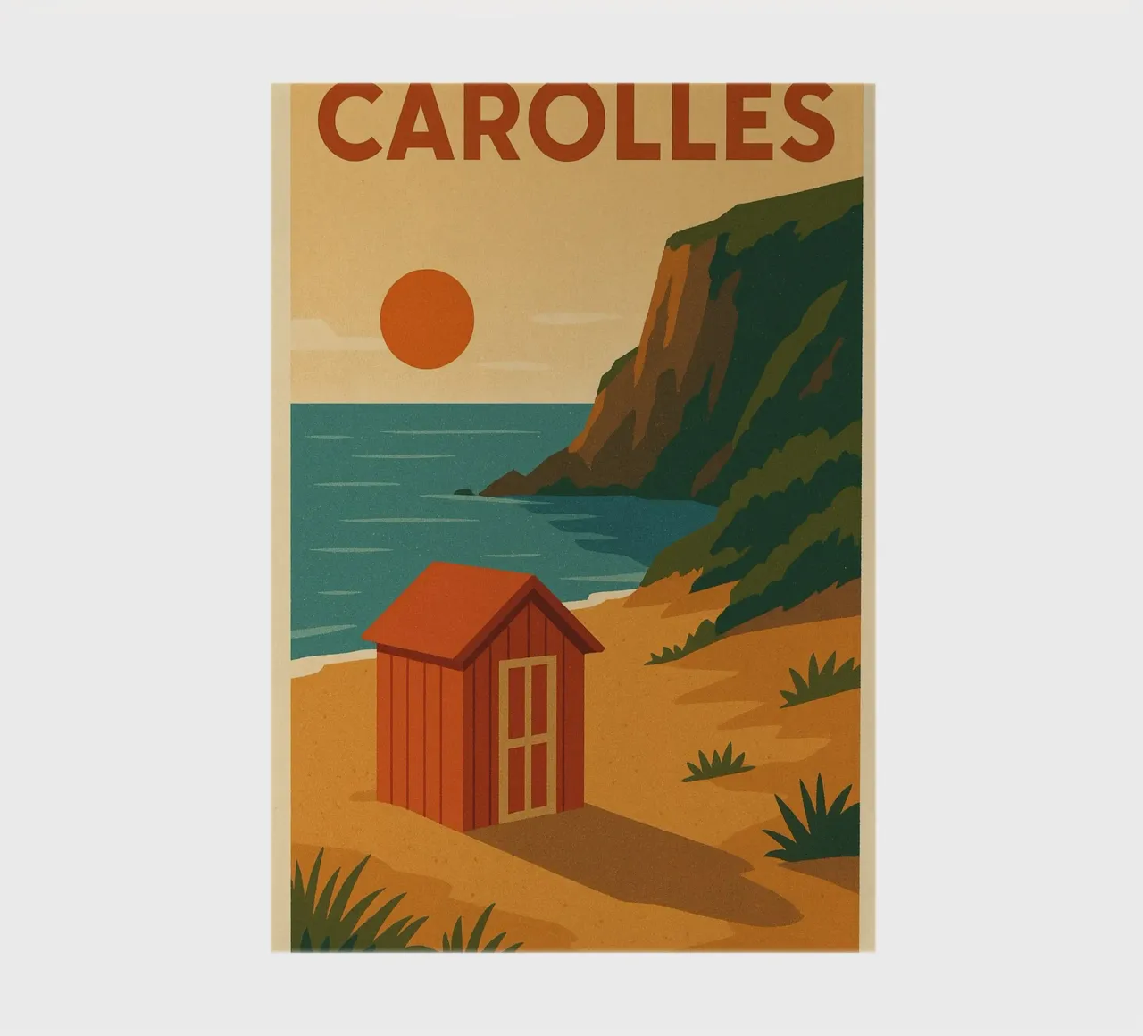 Carolles, the hidden gem of La Manche notebook by JETLAG | affiches voyage