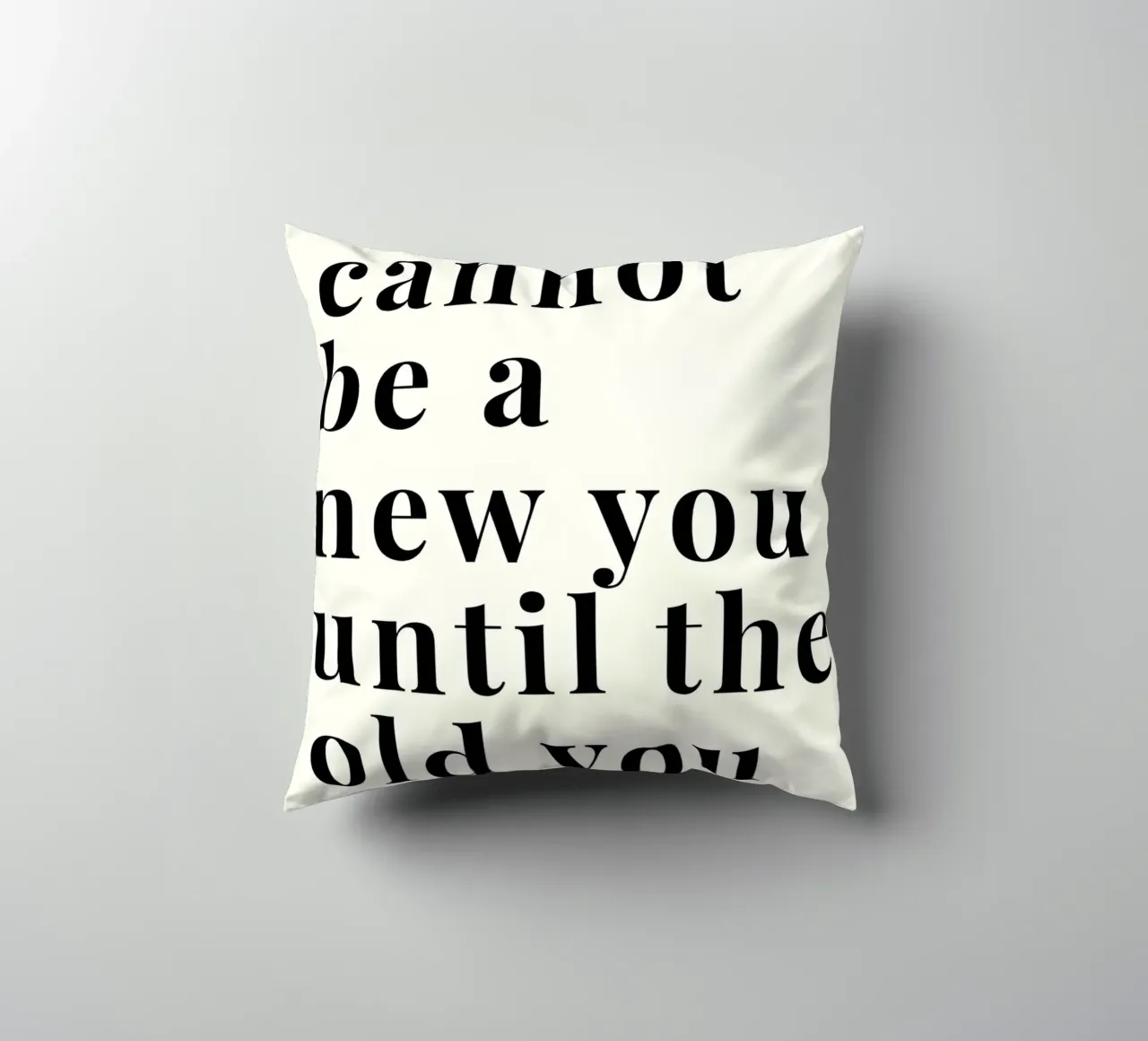 'You cannot be a new cuscino da Type & Tape