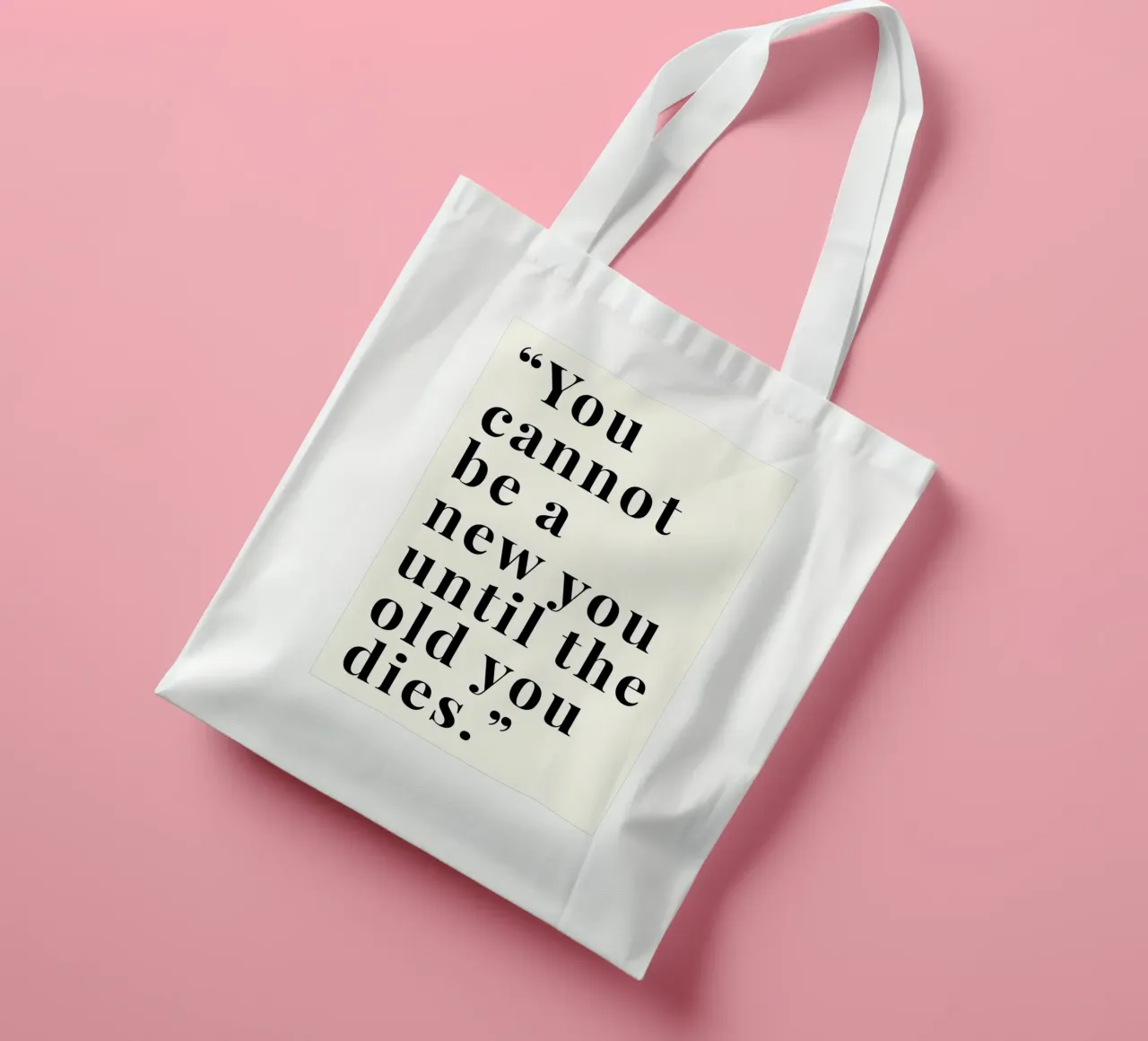 'You cannot be a new borsa in juta da Type & Tape