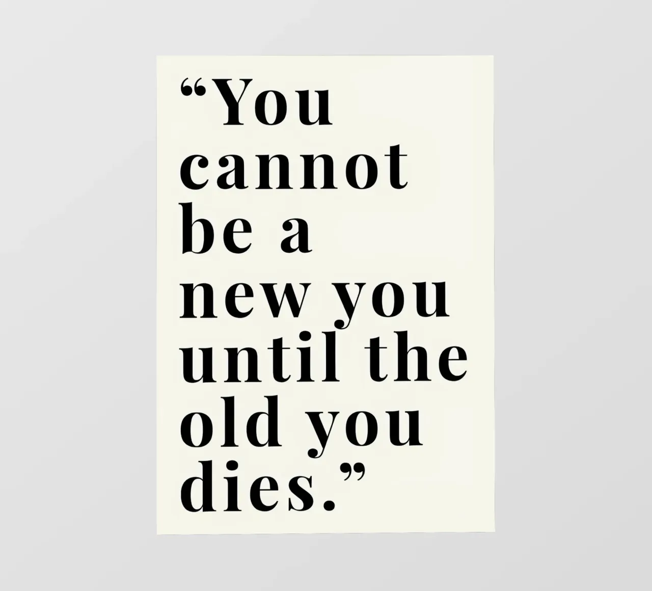 'You cannot be a new pellicola backlit da Type & Tape